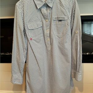 Vineyard Vines Blue and White Swim Coverup